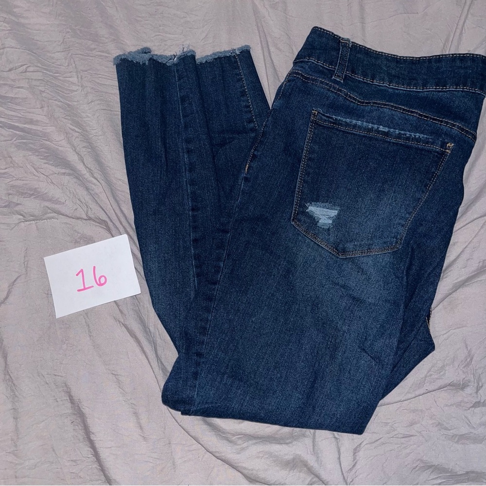 Size 16 Short Distressed Jeans